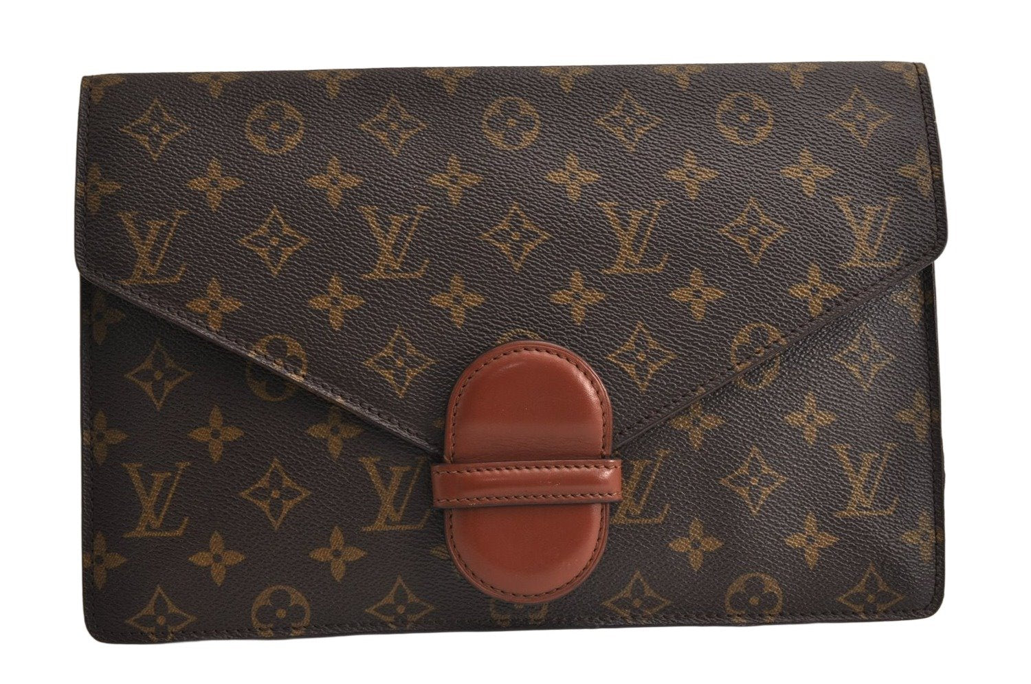 Authentic Louis Vuitton Monogram Ranelagh Clutch Hand Bag M51782 LV 0719K