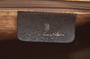 Authentic GUCCI Web Sherry Line Hand Boston Bag GG PVC Leather Brown 0720H