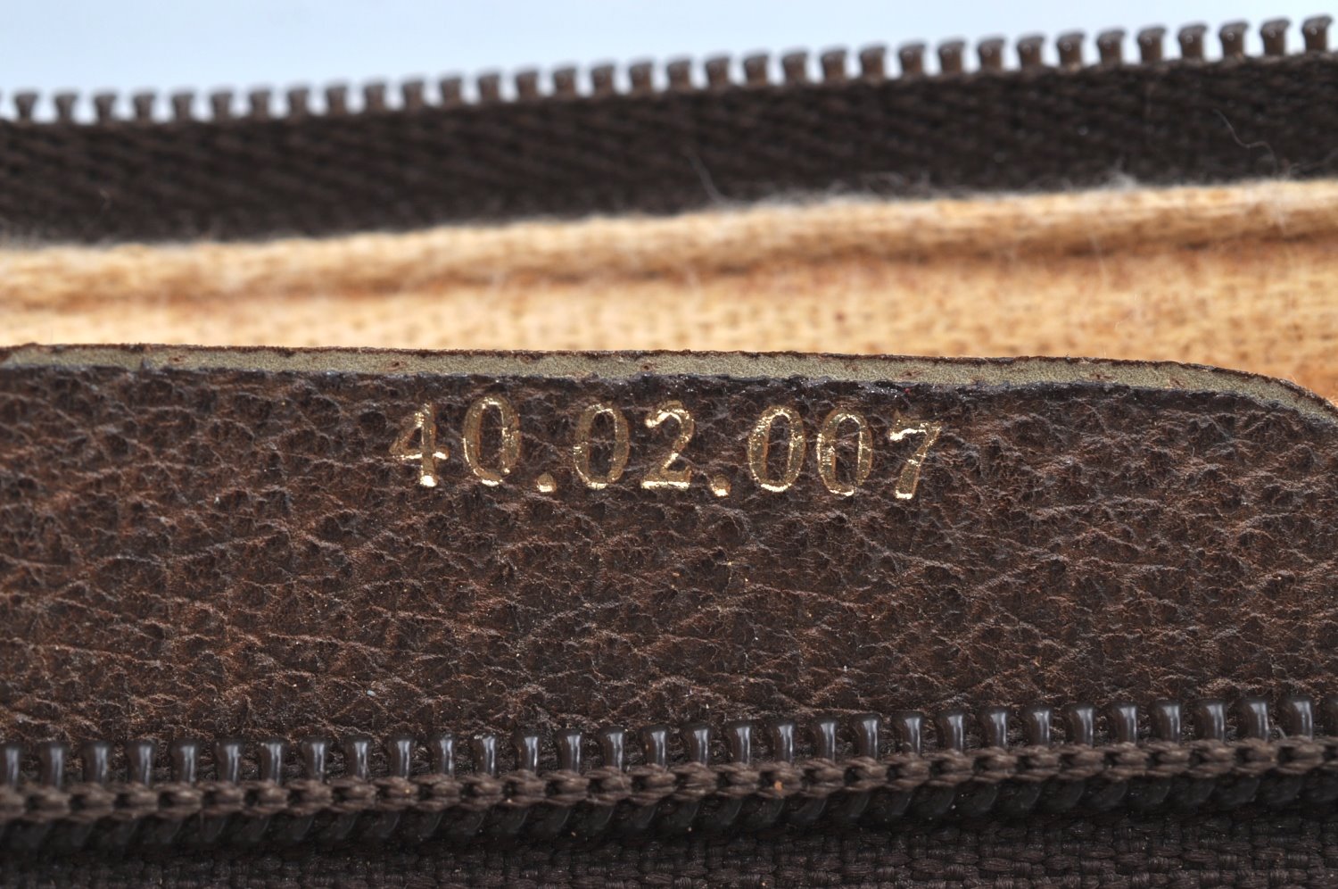 Authentic GUCCI Web Sherry Line Hand Boston Bag GG PVC Leather Brown 0720H