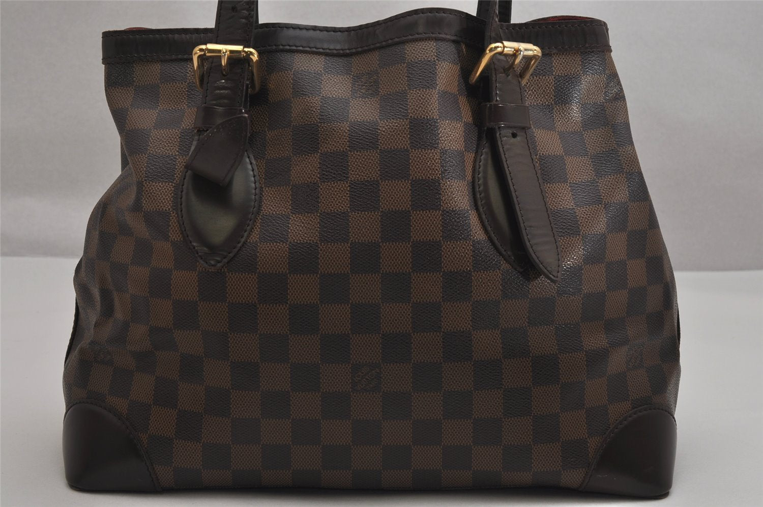 Authentic Louis Vuitton Damier Hampstead MM Shoulder Tote Bag N51204 LV 0720K