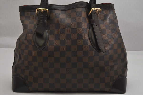 Authentic Louis Vuitton Damier Hampstead MM Shoulder Tote Bag N51204 LV 0720K
