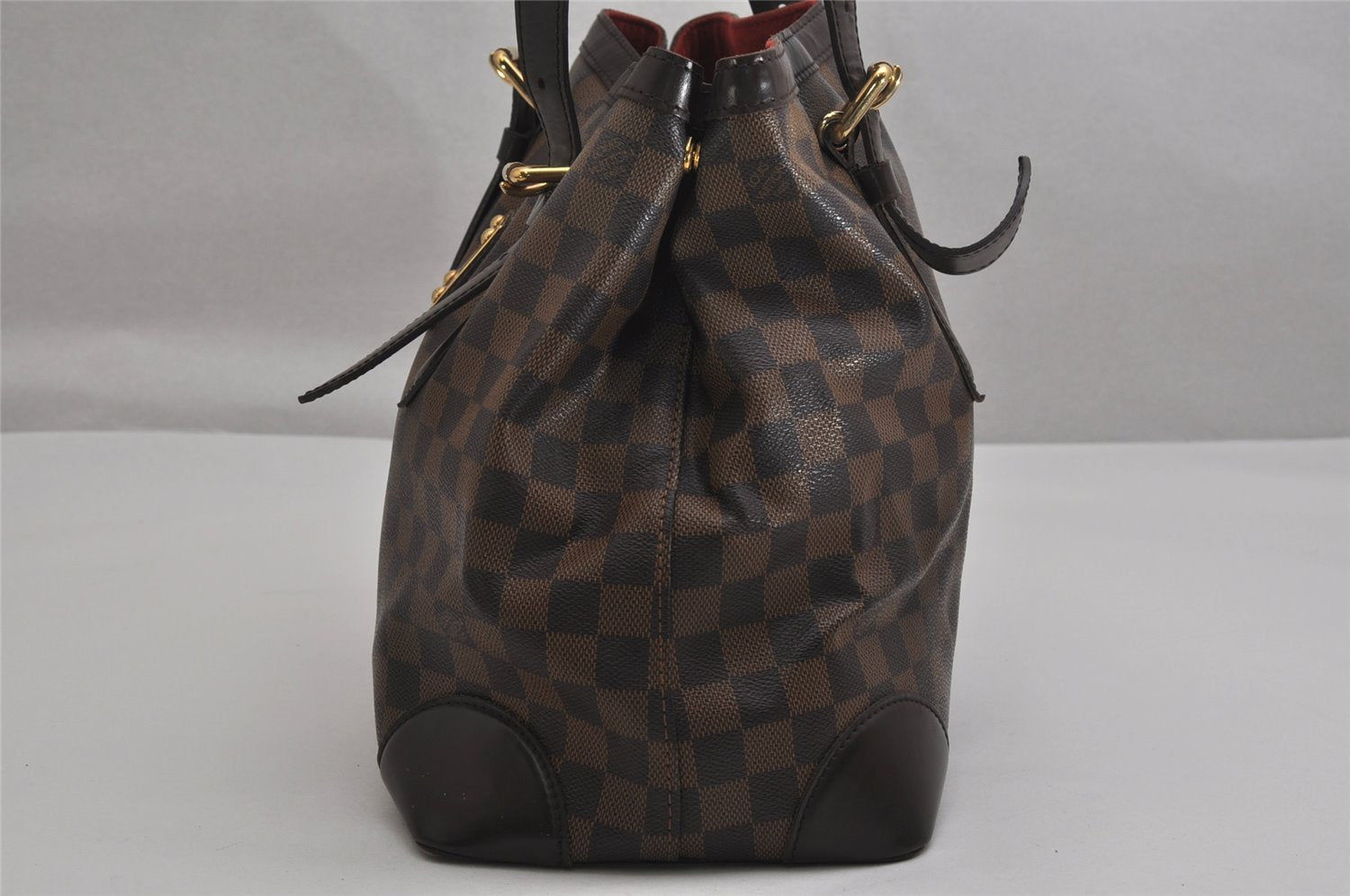 Authentic Louis Vuitton Damier Hampstead MM Shoulder Tote Bag N51204 LV 0720K