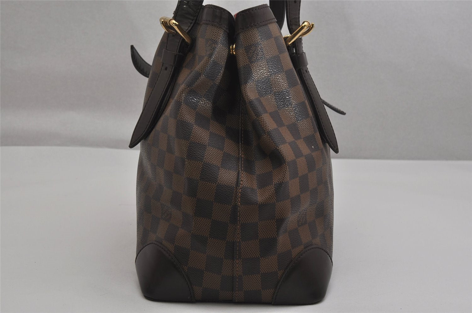 Authentic Louis Vuitton Damier Hampstead MM Shoulder Tote Bag N51204 LV 0720K