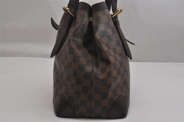 Authentic Louis Vuitton Damier Hampstead MM Shoulder Tote Bag N51204 LV 0720K