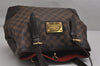 Authentic Louis Vuitton Damier Hampstead MM Shoulder Tote Bag N51204 LV 0720K