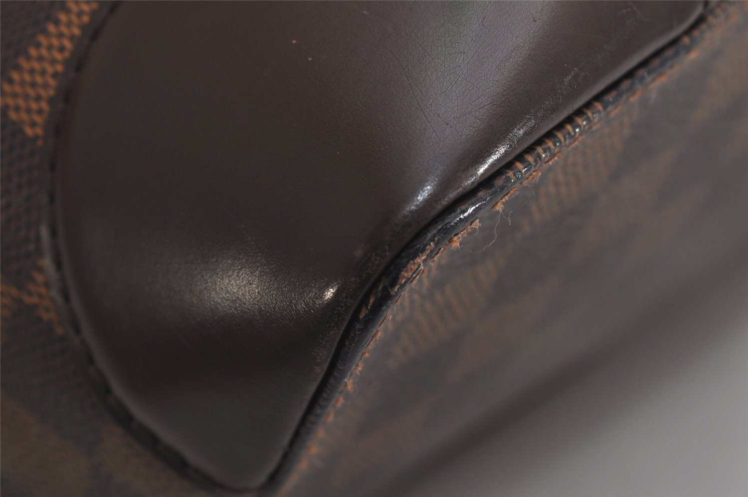 Authentic Louis Vuitton Damier Hampstead MM Shoulder Tote Bag N51204 LV 0720K