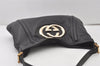 Authentic GUCCI Vintage Britt Shoulder Hand Bag Leather 162740 Black 0721J