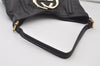 Authentic GUCCI Vintage Britt Shoulder Hand Bag Leather 162740 Black 0721J