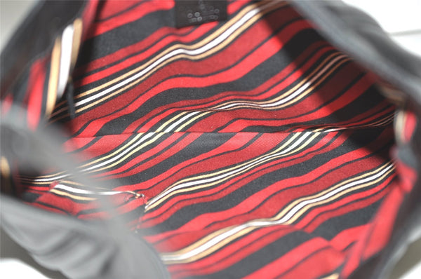 Authentic GUCCI Vintage Britt Shoulder Hand Bag Leather 162740 Black 0721J