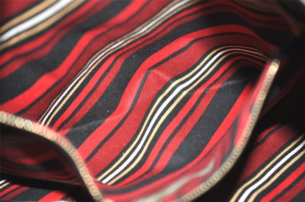 Authentic GUCCI Vintage Britt Shoulder Hand Bag Leather 162740 Black 0721J