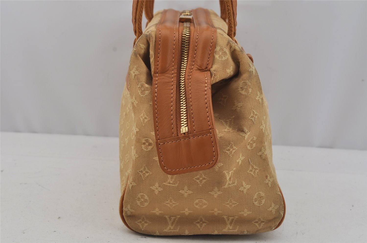 Authentic Louis Vuitton Monogram Mini Josephine PM Hand Bag M92416 Beige 0723J