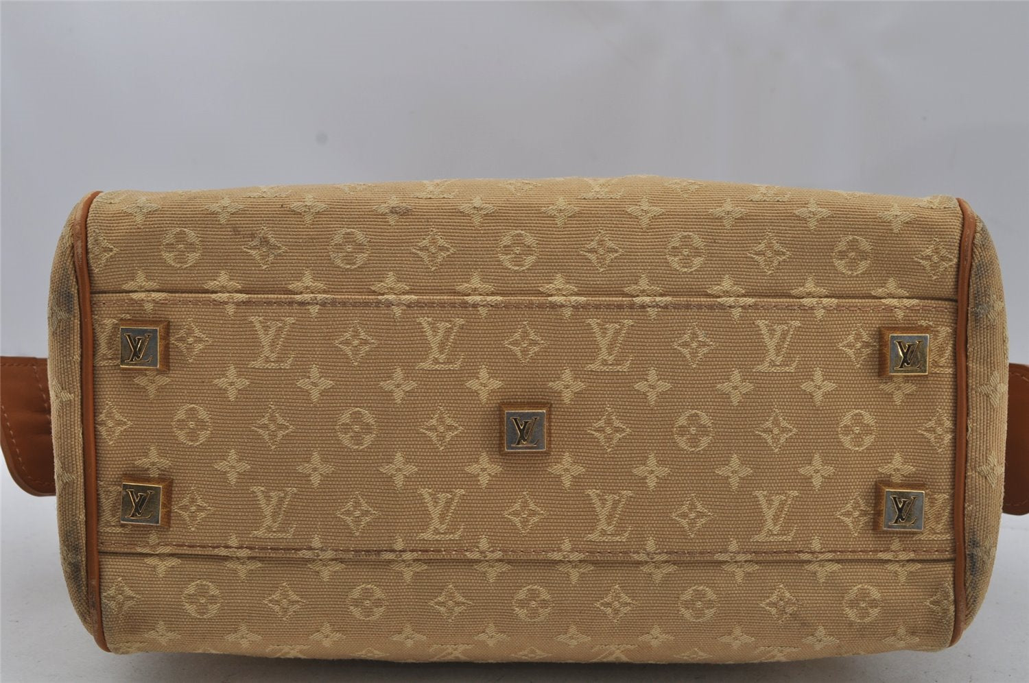 Authentic Louis Vuitton Monogram Mini Josephine PM Hand Bag M92416 Beige 0723J