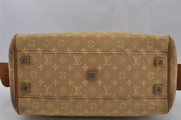 Authentic Louis Vuitton Monogram Mini Josephine PM Hand Bag M92416 Beige 0723J