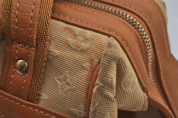 Authentic Louis Vuitton Monogram Mini Josephine PM Hand Bag M92416 Beige 0723J