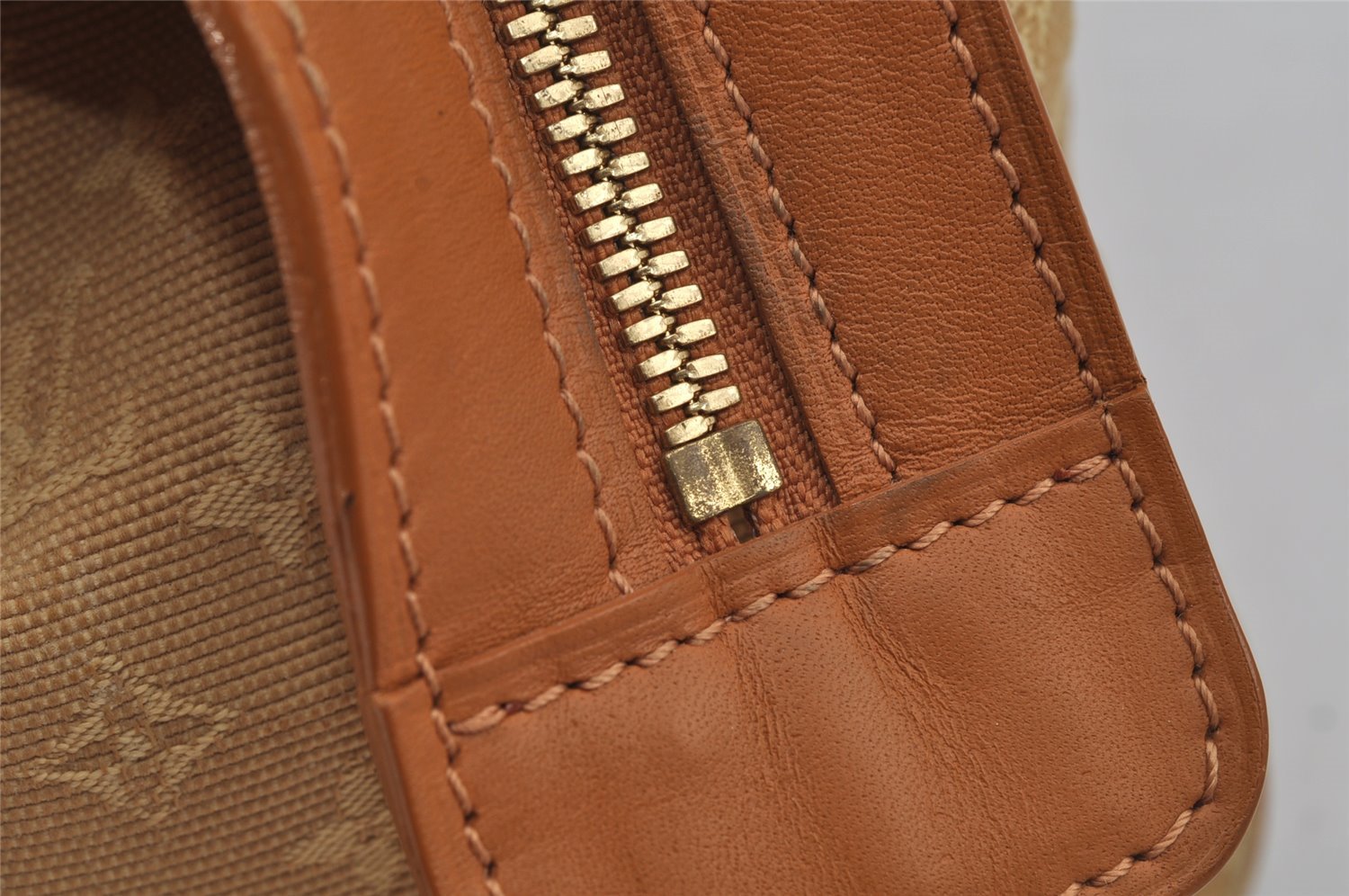 Authentic Louis Vuitton Monogram Mini Josephine PM Hand Bag M92416 Beige 0723J