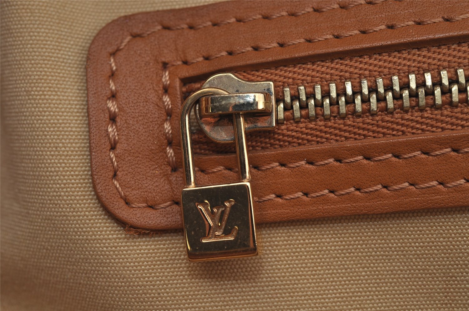 Authentic Louis Vuitton Monogram Mini Josephine PM Hand Bag M92416 Beige 0723J