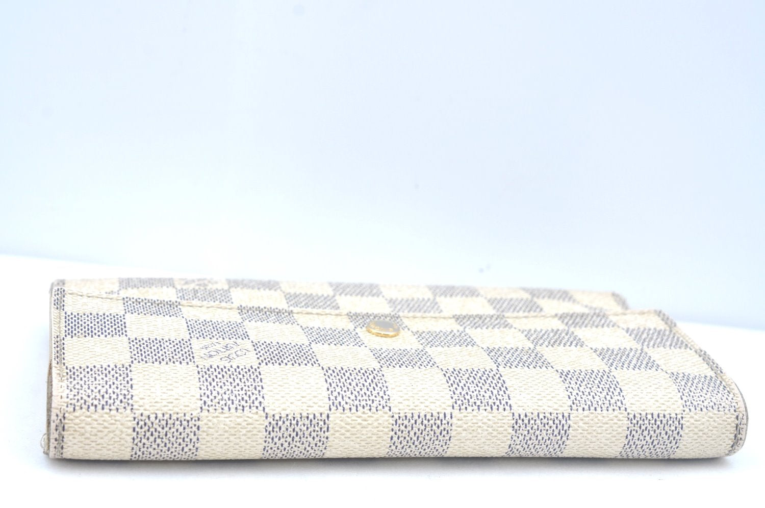 Auth Louis Vuitton Damier Azur Portefeuille International Wallet N61732 LV 0724J