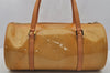 Authentic Louis Vuitton Vernis Bedford Hand Bag Yellow Beige M91006 LV 0725J