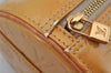 Authentic Louis Vuitton Vernis Bedford Hand Bag Yellow Beige M91006 LV 0725J