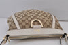 Authentic GUCCI Abbey Shoulder Cross Bag GG Canvas Leather 203257 Brown 0725K