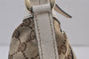 Authentic GUCCI Abbey Shoulder Cross Bag GG Canvas Leather 203257 Brown 0725K