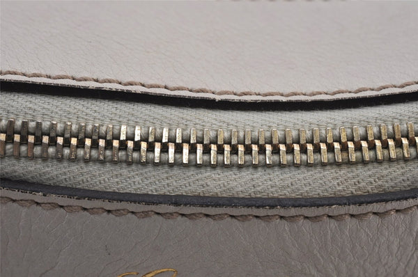 Authentic GUCCI Abbey Shoulder Cross Bag GG Canvas Leather 203257 Brown 0725K