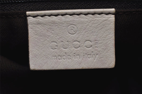 Authentic GUCCI Abbey Shoulder Cross Bag GG Canvas Leather 203257 Brown 0725K