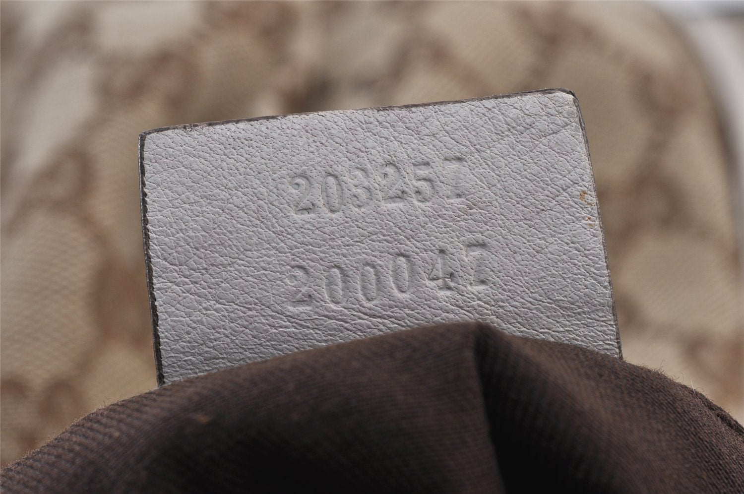 Authentic GUCCI Abbey Shoulder Cross Bag GG Canvas Leather 203257 Brown 0725K