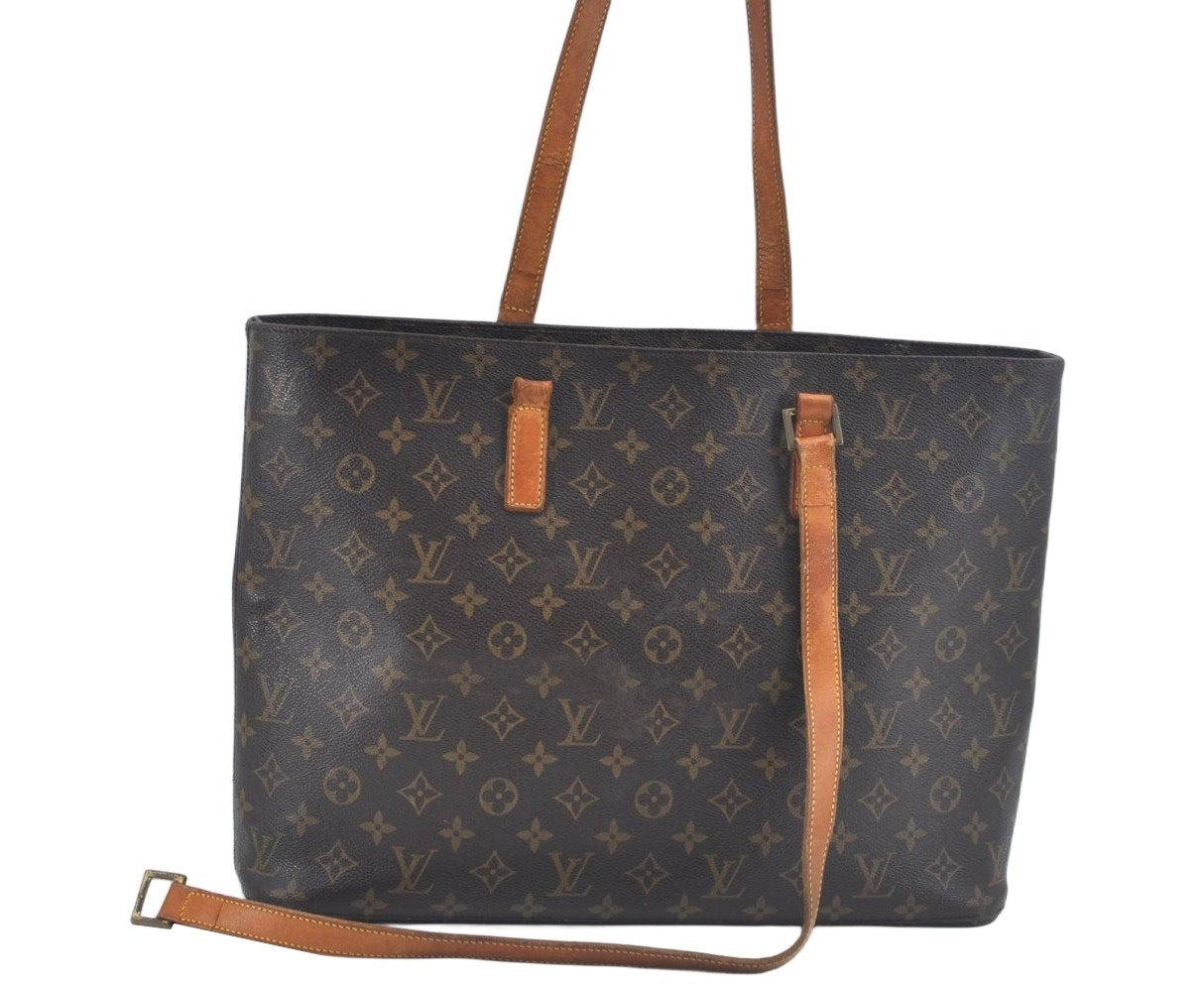 Authentic Louis Vuitton Monogram Luco Shoulder Tote Bag M51155 LV Junk 0726J