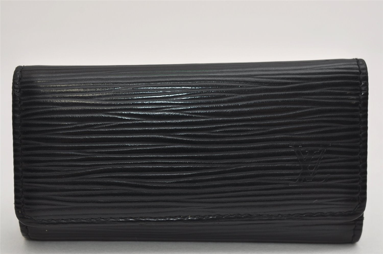 Authentic Louis Vuitton Epi Multicles 4 Key Case Black M63822 LV 0726K