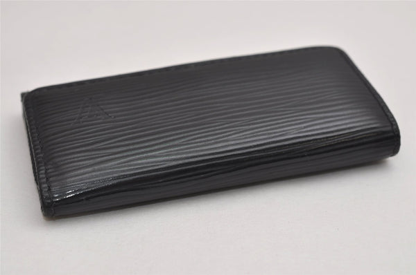 Authentic Louis Vuitton Epi Multicles 4 Key Case Black M63822 LV 0726K