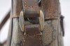Authentic GUCCI Web Sherry Line Shoulder Bag GG PVC Leather Brown Junk 0727J