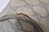 Authentic GUCCI Web Sherry Line Shoulder Bag GG PVC Leather Brown Junk 0727J