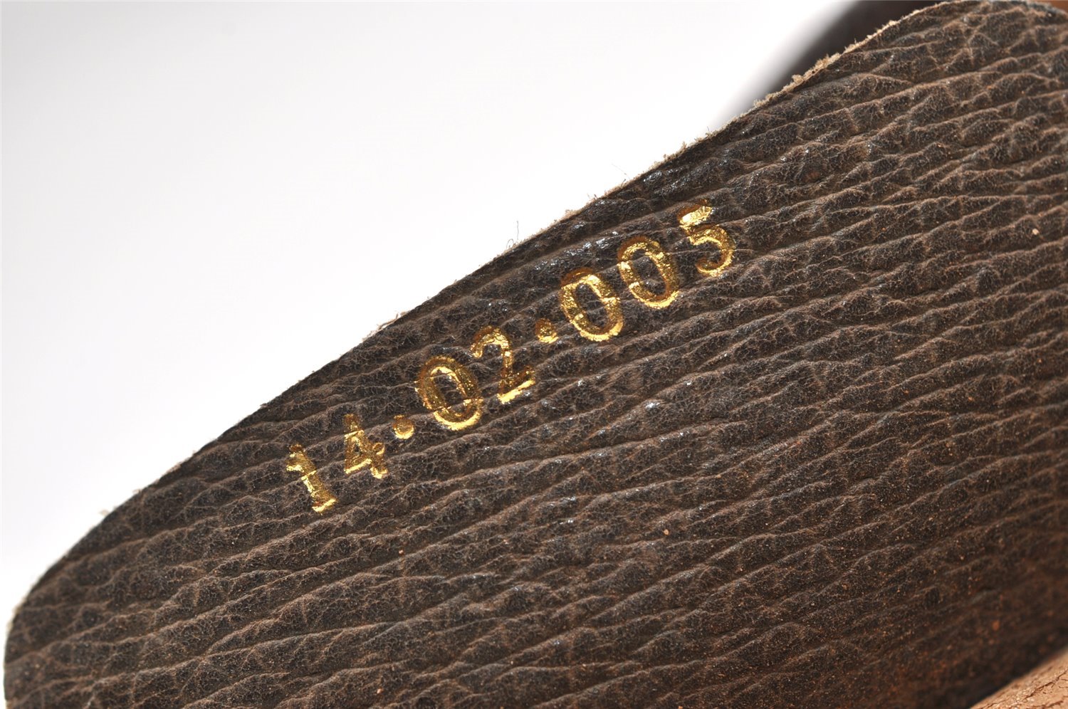 Authentic GUCCI Web Sherry Line Shoulder Bag GG PVC Leather Brown Junk 0727J