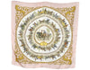 Authentic HERMES Carre 90 Scarf "LA PROMENADE DE LONGCHAMPS " Silk Pink 0727K