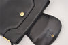 Authentic GUCCI Shoulder Hand Bag Purse Interlocking G Leather Black 0728J