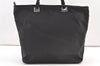 Authentic PRADA ACCIAIO Nylon Leather Tote Bag BR1091 Black 0728K