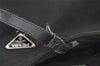 Authentic PRADA ACCIAIO Nylon Leather Tote Bag BR1091 Black 0728K