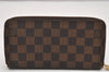 Authentic Louis Vuitton Damier Zippy Long Wallet Purse N60015 LV 0730K