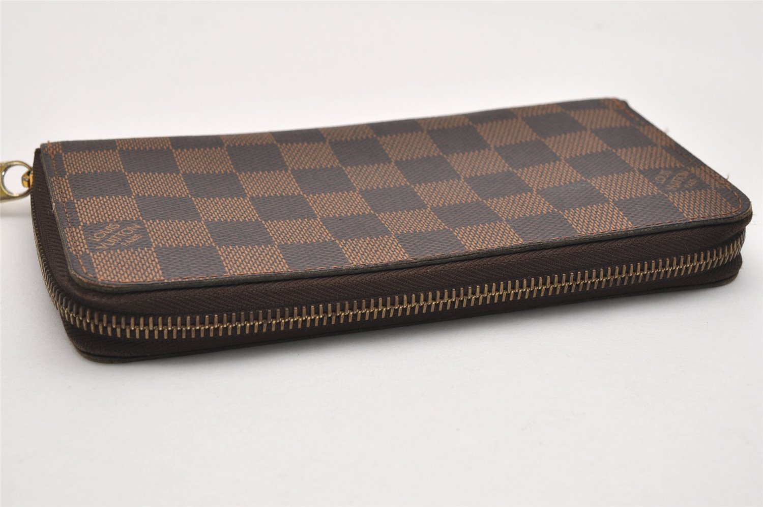 Authentic Louis Vuitton Damier Zippy Long Wallet Purse N60015 LV 0730K