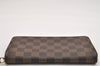 Authentic Louis Vuitton Damier Zippy Long Wallet Purse N60015 LV 0730K