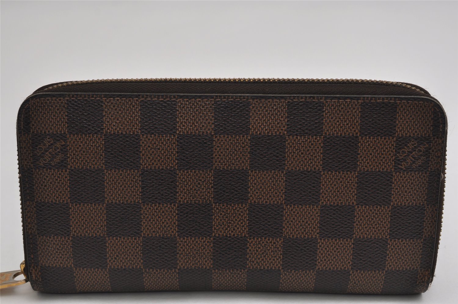 Authentic Louis Vuitton Damier Zippy Long Wallet Purse N60015 LV 0731K