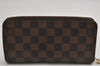 Authentic Louis Vuitton Damier Zippy Long Wallet Purse N60015 LV 0731K