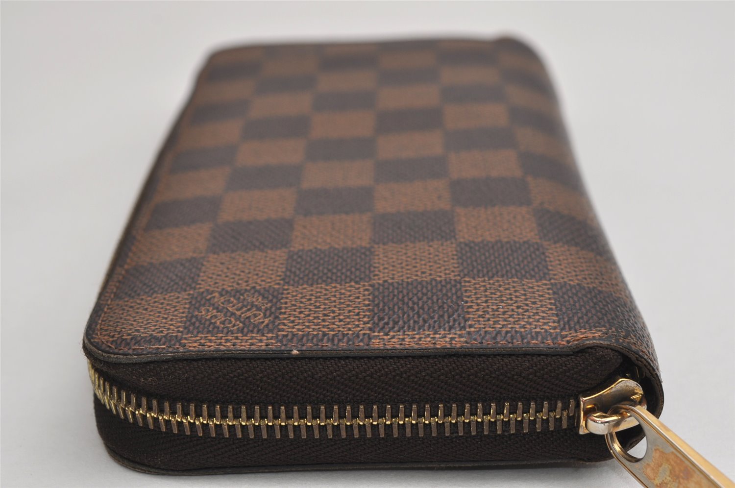 Authentic Louis Vuitton Damier Zippy Long Wallet Purse N60015 LV 0731K