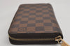 Authentic Louis Vuitton Damier Zippy Long Wallet Purse N60015 LV 0731K