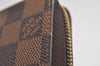 Authentic Louis Vuitton Damier Zippy Long Wallet Purse N60015 LV 0731K