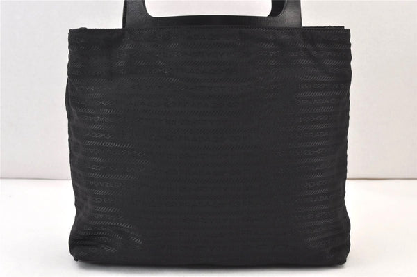 Authentic PRADA Nylon Leather Shoulder Hand Bag Purse Black 0732K