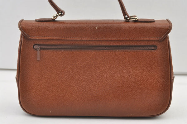 Authentic Burberrys Vintage Leather Shoulder Hand Bag Purse Brown 0733K
