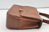 Authentic Burberrys Vintage Leather Shoulder Hand Bag Purse Brown 0733K