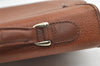 Authentic Burberrys Vintage Leather Shoulder Hand Bag Purse Brown 0733K
